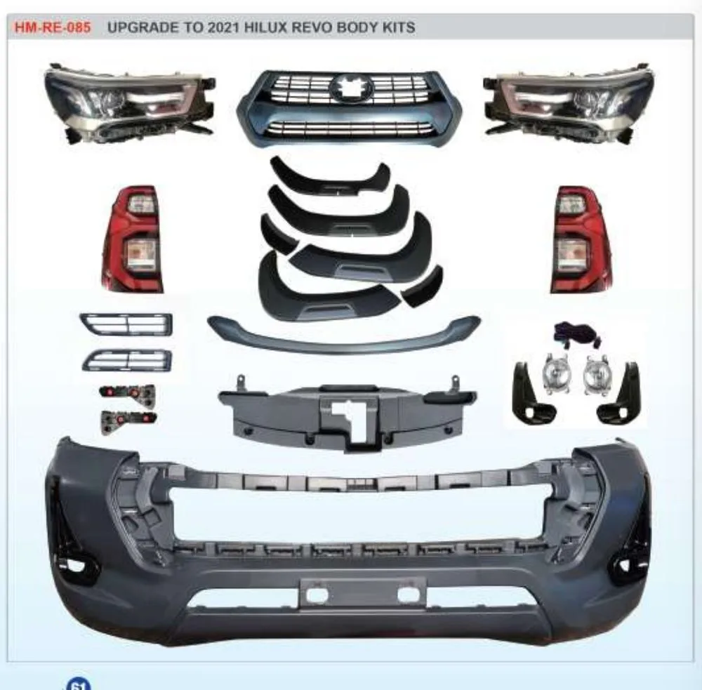Рестайлинг-комплект для Toyota Hilux Revo 2016–2019 в вид Hilux 2021