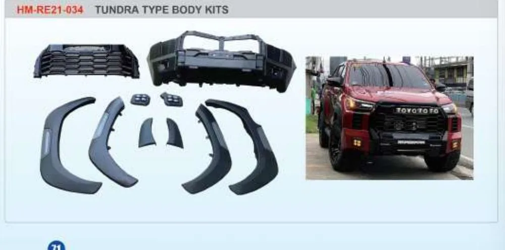 Обвес в стиле Tundra для Toyota Hilux Revo 2020–2024