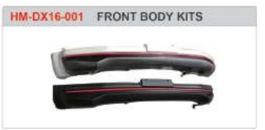 Накладки бамперов для Isuzu D-Max 2016–2018, комплект
