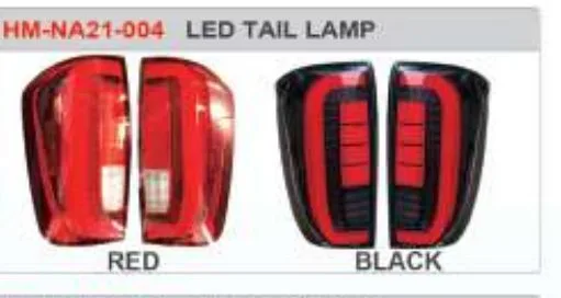 Задние LED-фонари для Nissan Navara 2021+, красные или тонированные