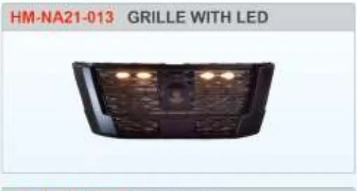 Решётка радиатора с LED-огнями для Nissan Navara 2021+