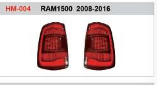 Задние LED-фонари для Dodge RAM 1500 2008–2016, красные