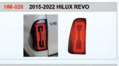 Задние LED-фонари для Toyota Hilux Revo 2015–2022