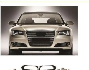 Комплект в стиле W12 для Audi A8 D4 2011–2014: решётка, диффузор, зеркала