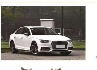 Обвес в стиле RS4 для Audi A4 B9 2016–2019: бампера, диффузоры, сплиттеры