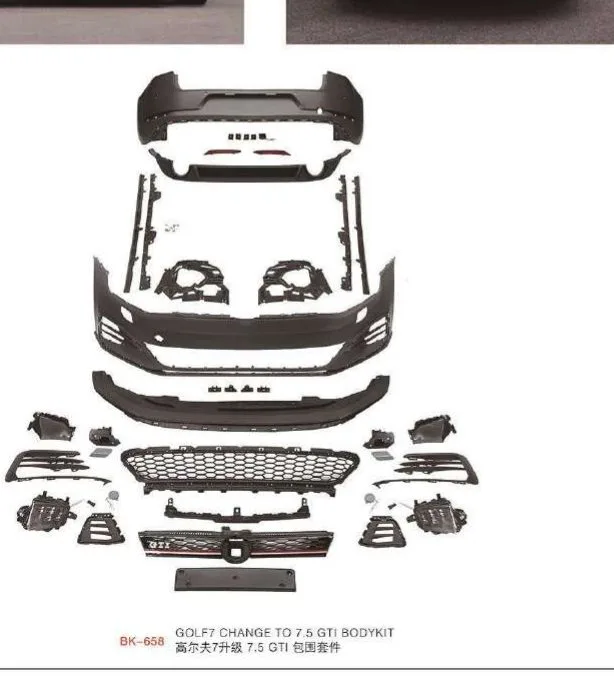 Рестайлинг-комплект для VW Golf 7 2012–2017 в вид Golf 7.5 GTI