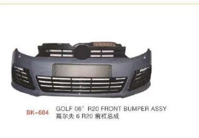 Обвес для VW Golf 6 2008–2012 в стиле Golf R (R20): бамперы, пороги, спойлер