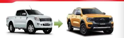 Рестайлинг-комплект для Ford Ranger T6 2012–2015 в вид Ranger T9 2022+ — фото 2