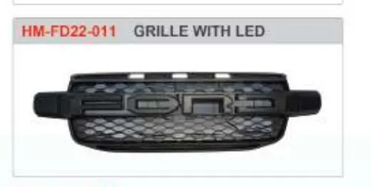 Решётка радиатора с LED для Ford Ranger T9 2022+ с надписью FORD
