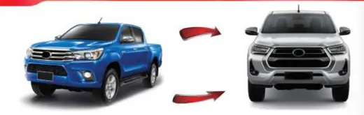 Рестайлинг-комплект для Toyota Hilux Revo 2016–2019 в вид Hilux 2021 — фото 2