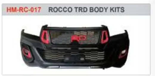 Обвес Rocco TRD для Toyota Hilux Rocco 2018–2020: передний бампер с решёткой