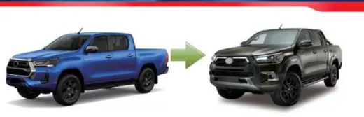 Рестайлинг-комплект для Toyota Hilux Revo 2020–2024 в вид Rocco — фото 2