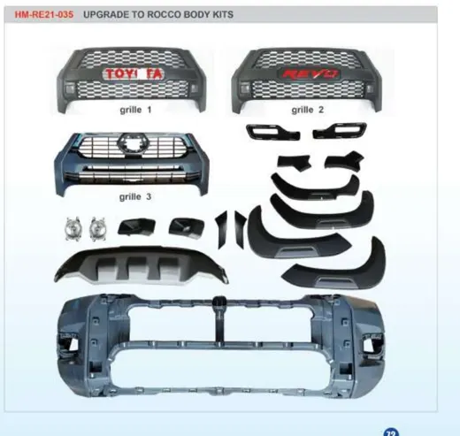 Рестайлинг-комплект для Toyota Hilux Revo 2020–2024 в вид Rocco