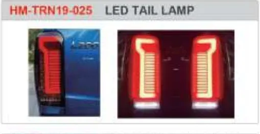 Задние LED-фонари для Mitsubishi L200 2019–2022, динамические