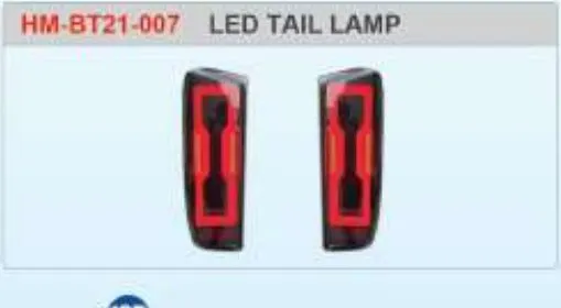 Задние LED-фонари для Mazda BT-50 2020+, тонированные