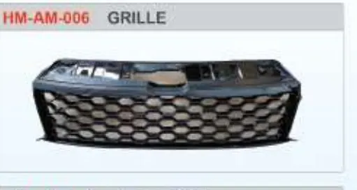 Решётка радиатора для Volkswagen Amarok 2010–2022, чёрная сетка