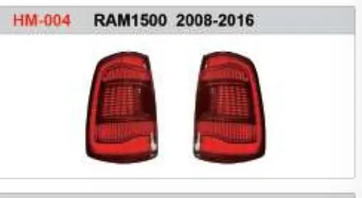 Задние LED-фонари для Dodge RAM 1500 2008–2016, красные