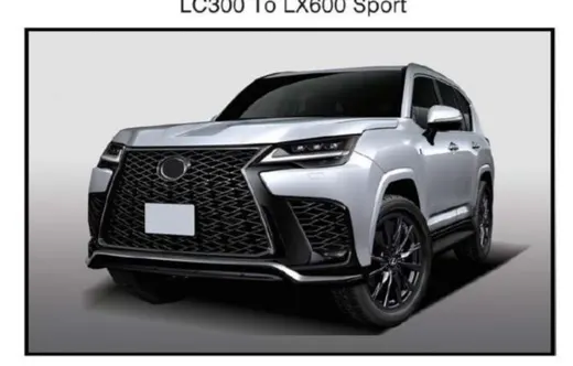 Рестайлинг-комплект для Toyota Land Cruiser 300 2021+ в вид Lexus LX600 F Sport — фото 2