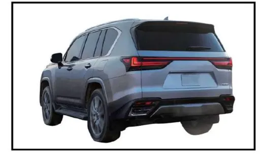 Рестайлинг-комплект для Toyota Land Cruiser 300 2021+ в вид Lexus LX600 F Sport — фото 3