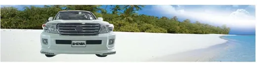 Обвес для Toyota Land Cruiser 200 2012–2015: передняя юбка с LED ДХО и задняя юбка — фото 3