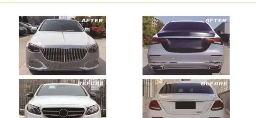 Рестайлинг-комплект для Mercedes E-класс W213 2016–2020 в вид Maybach-стиля 2021+ — фото 1