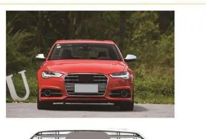 Комплект в стиле S6 для Audi A6 C7 2016–2018: решётки, диффузор, насадки — фото 1