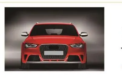 Обвес в стиле RS4 для Audi A4 B8 2012–2015 рестайлинг: бампер, диффузор