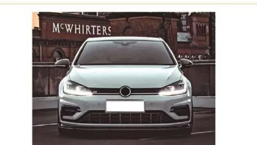 Обвес для VW Golf 7.5 2017–2020 в стиле Golf R: бампер, сплиттер, диффузор — фото 2
