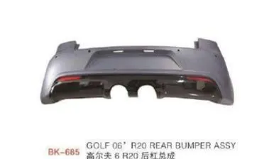 Обвес для VW Golf 6 2008–2012 в стиле Golf R (R20): бамперы, пороги, спойлер — фото 2