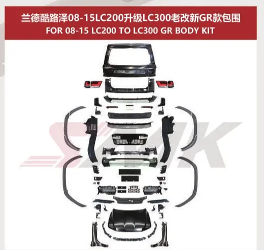 Рестайлинг-комплект для Toyota Land Cruiser 200 2008–2015 в вид LC300 GR Sport
