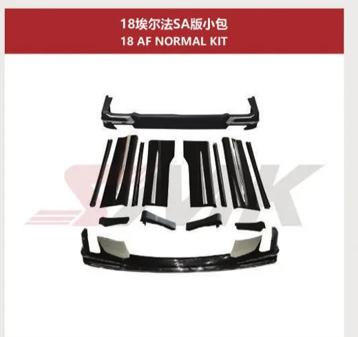 Аэрокомплект для Toyota Alphard 2018–2021: версии SC (Aero) и SA (Normal) — фото 2
