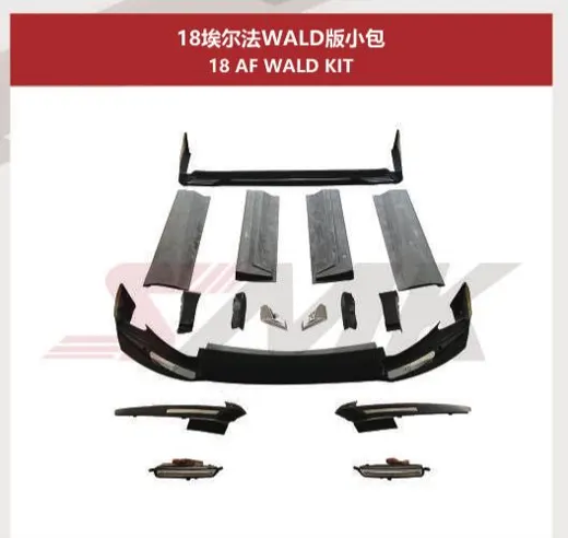 Аэрокомплект для Toyota Alphard 2018–2021 в стиле WALD или TRD