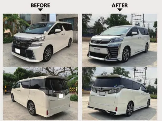 Рестайлинг-комплект для Toyota Vellfire 2015–2017 в вид Vellfire 2018 — фото 2