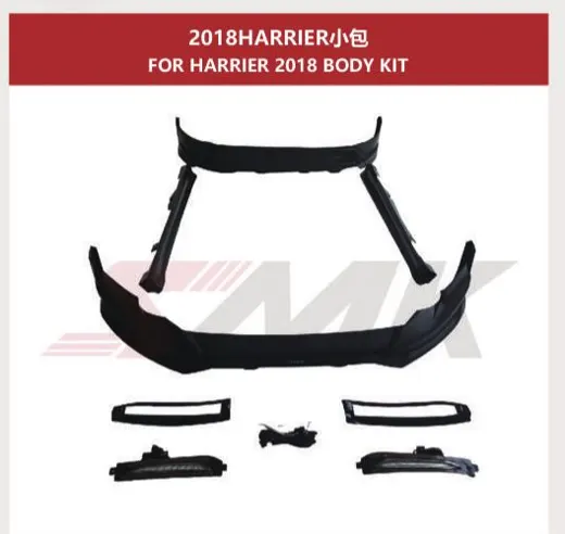 Аэрокомплект для Toyota Harrier 2017–2020 (XU60 рестайлинг): губа, юбка, ДХО