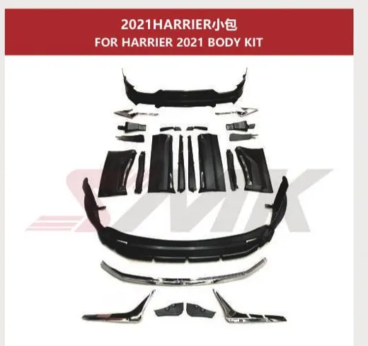Аэрокомплект для Toyota Harrier 2020+ (XU80): губа, накладки, диффузор — фото 1