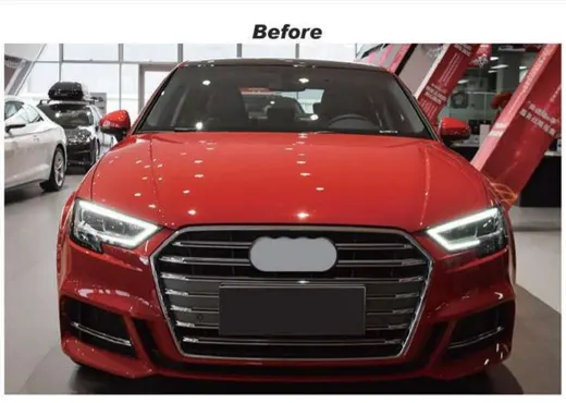Передний бампер для Audi A3 8V 2017–2020 в стиле RS3 — фото 3