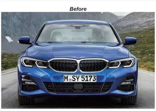 Передний бампер для BMW 3 серии G20 2019+ в стиле M8 2021 — фото 3
