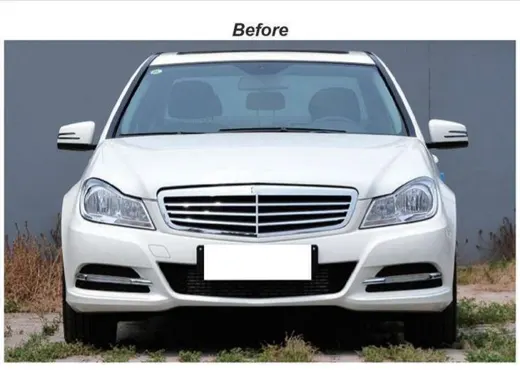 Обвес для Mercedes C-класса W204 2008–2014 в вид C63 AMG 2014: бампера, юбки — фото 3