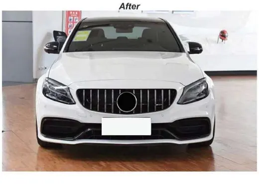Обвес для Mercedes C-класса W205 2015–2021 в вид C63 AMG 2019: бампера, юбки