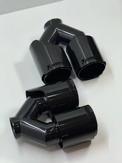 Насадки на глушитель в стиле Akrapovic черный глянец! 63