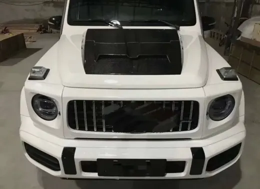 Передний капот из настоящего углеродного волокна, крышка двигателя для Mercedes-Benz G-Class Wagon