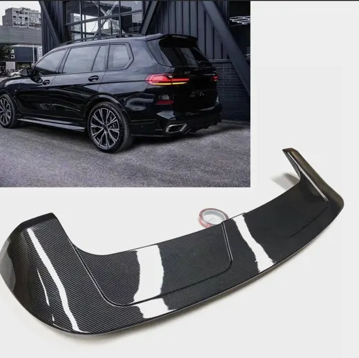 Задний спойлер на крышу для BMW X7 G07 M 2019-2024 (стиль карбон)